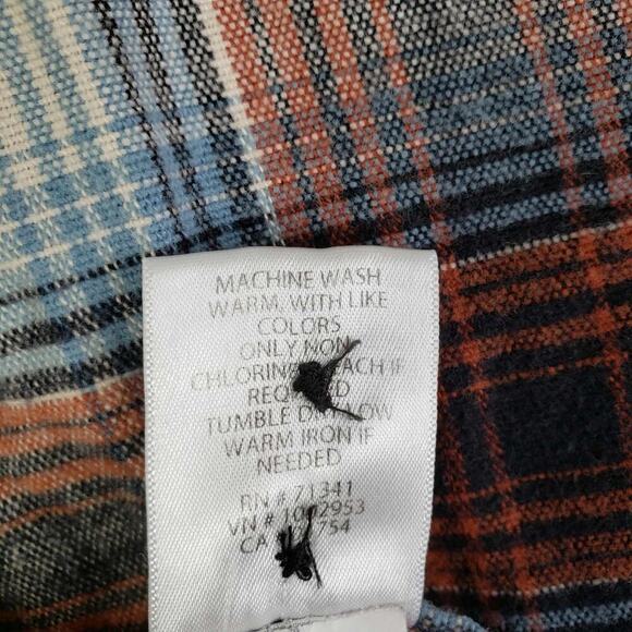 LL Bean Shirt Flannel Snap Womens Size Large Fall Plaid Fleece Slim Shacket - Picture 7 of 10